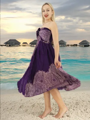 Handmade Rayon Boho Hippie Two In One Skirt Dress One Size