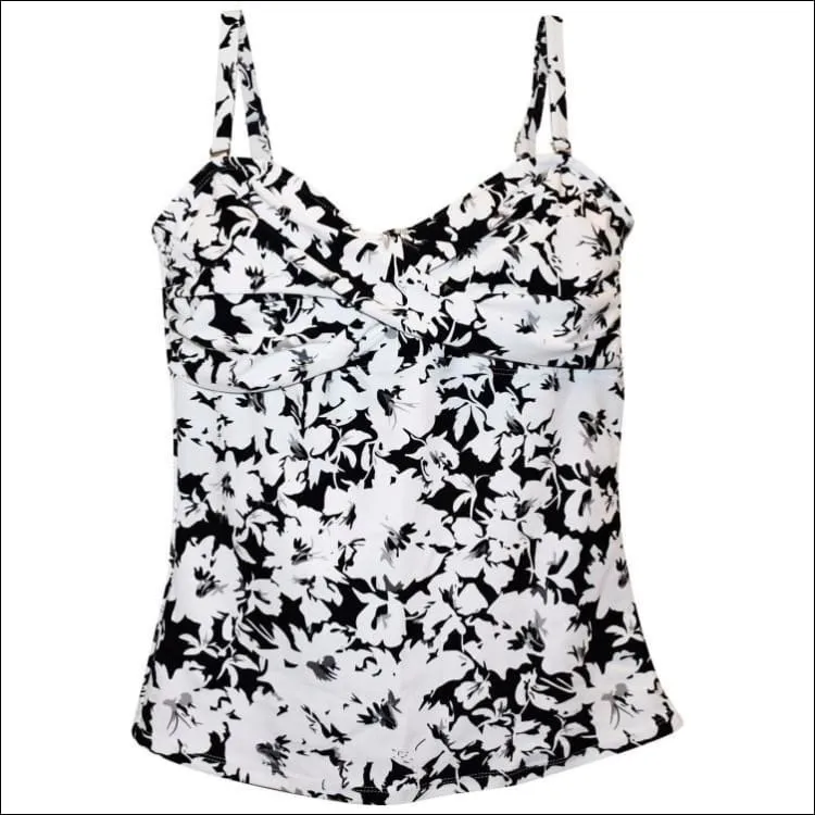 Heat Womens Twisted Bandeau Tankini Swimsuit Top S-XL