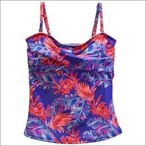 Heat Womens Twisted Bandeau Tankini Swimsuit Top S-XL