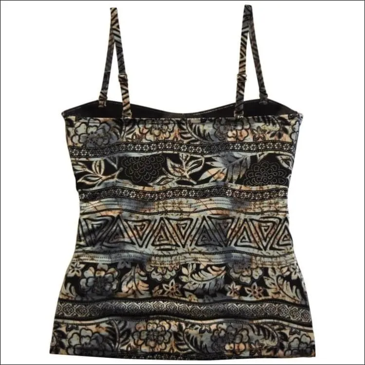 Heat Womens Twisted Bandeau Tankini Swimsuit Top S-XL