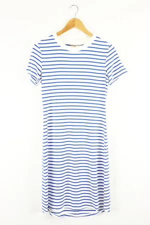 Height Of Fashion Blue And White Dress XS