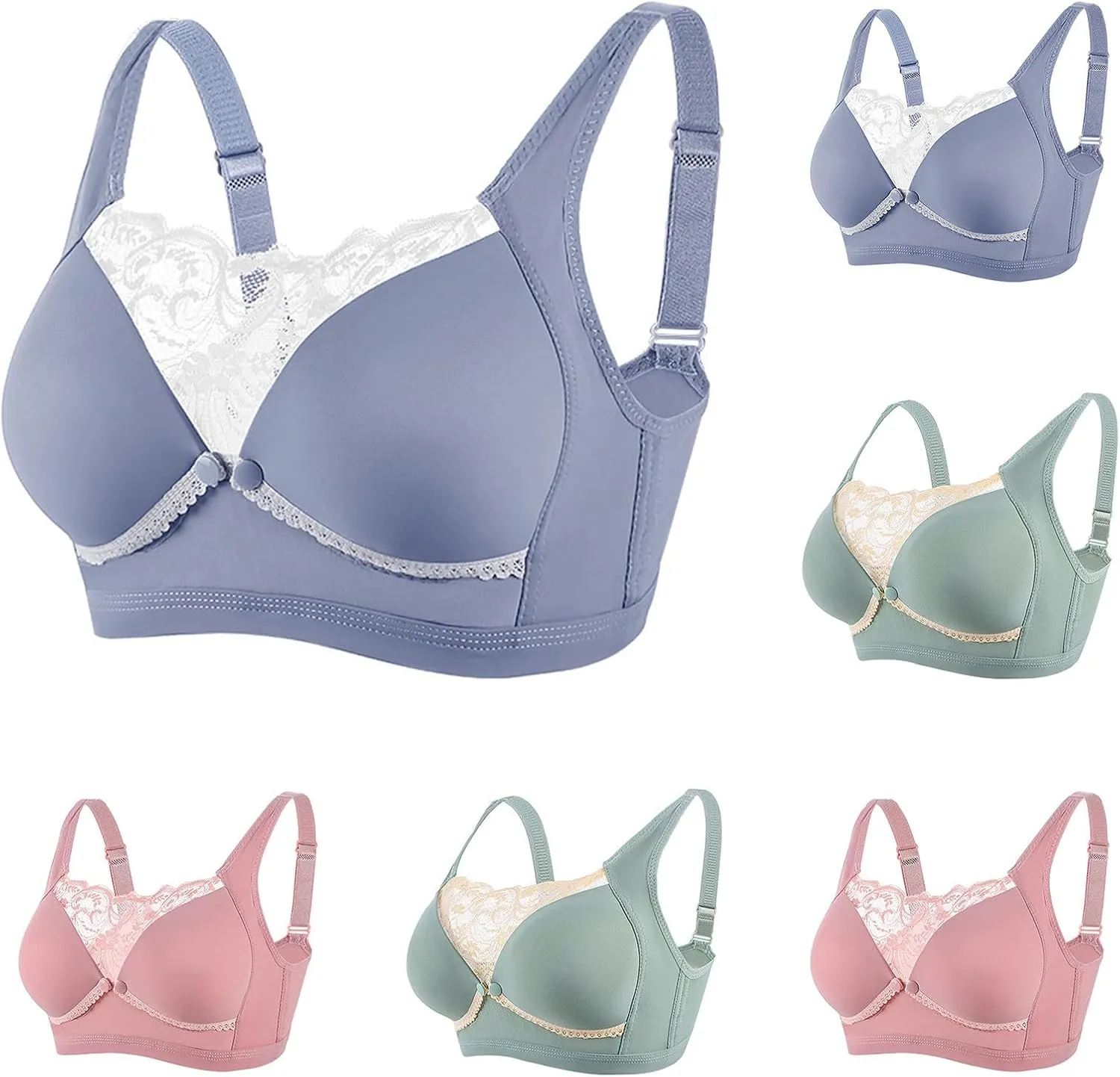 HGps8w Bandeau Lace Bras for Women Wireless Comfort Everyday Bra No Underwire Adjustable Tube Top Bralettes