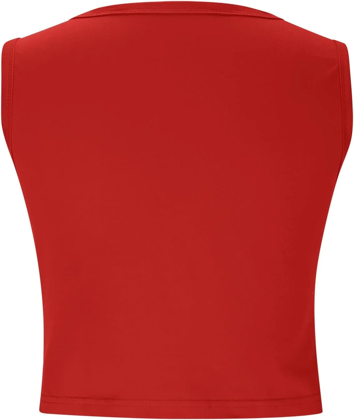 HGps8w Casual Tank Top for Women 2025 Summer Sleeveless Trendy U Neck Slim Fit Basic Solid Baselayer Tee Shirts