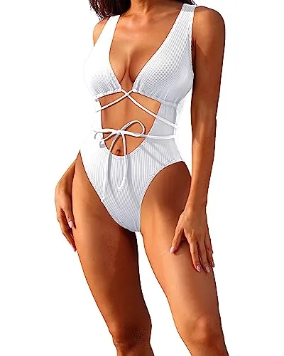 High Cut Cheeky Thong One Piece Monokini Swimsuit