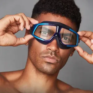High-Quality HD Anti-fog Swim Glasses - Large Frame for Adults