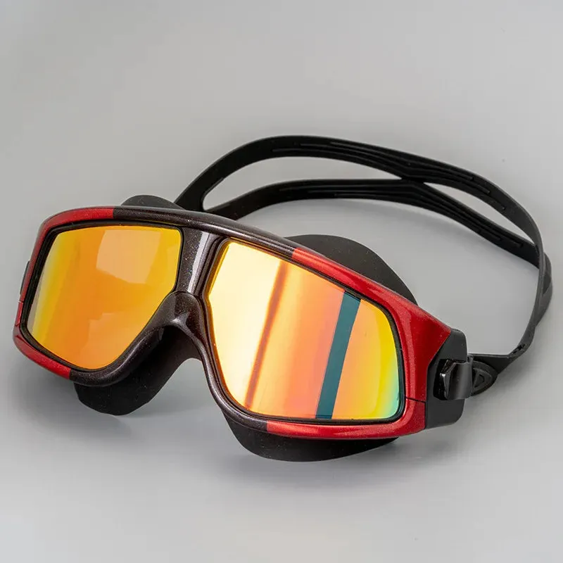 High-Quality HD Anti-fog Swim Glasses - Large Frame for Adults
