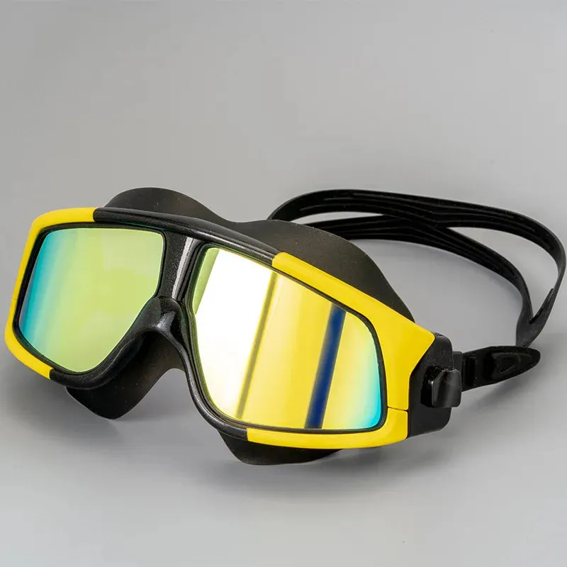 High-Quality HD Anti-fog Swim Glasses - Large Frame for Adults