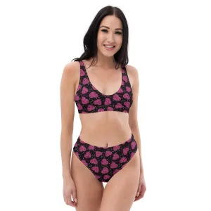 High Waisted Bikini Womens (Glamourange Luxury Bikini High Waisted - 005 Patterns Model)