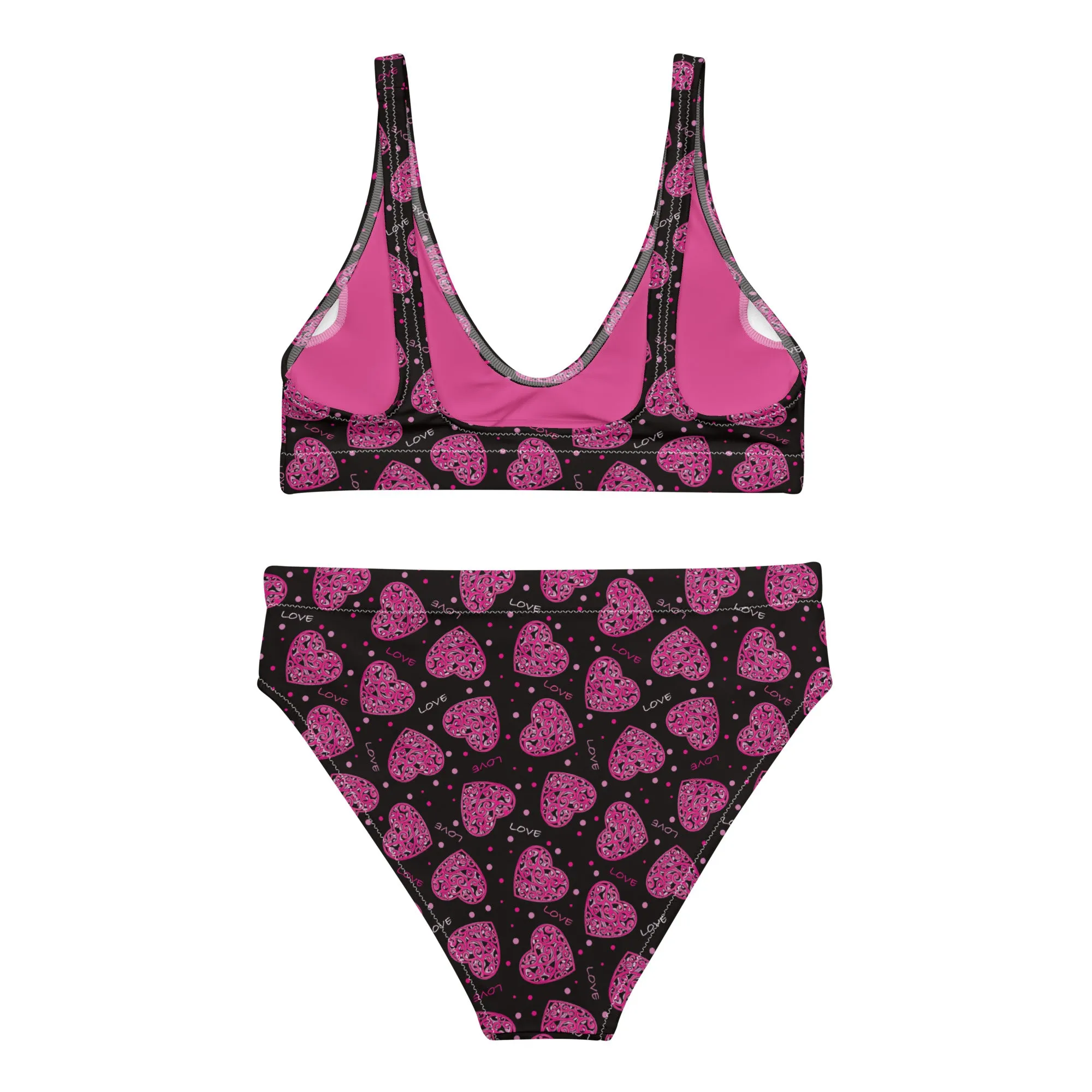 High Waisted Bikini Womens (Glamourange Luxury Bikini High Waisted - 005 Patterns Model)