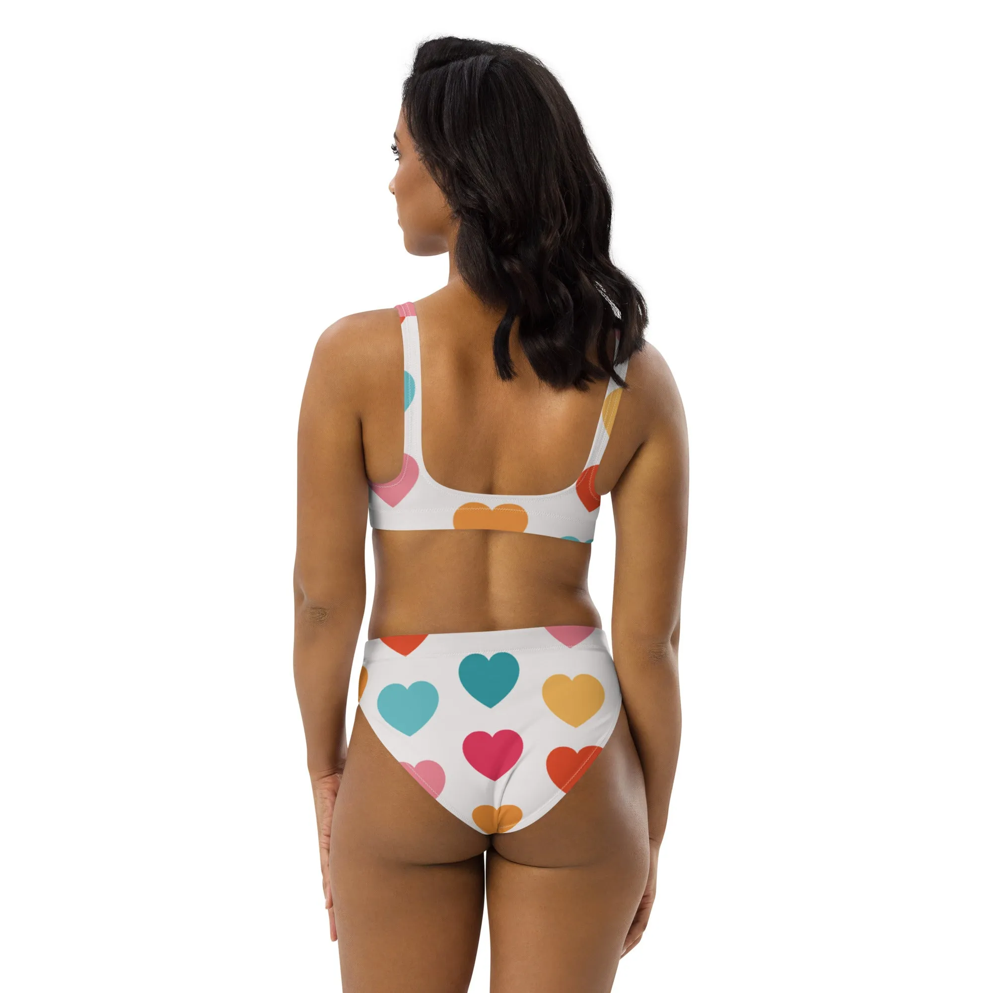 High Waisted Bikini Womens (Glamourange Luxury Bikini High Waisted - 0056 Patterns Model)