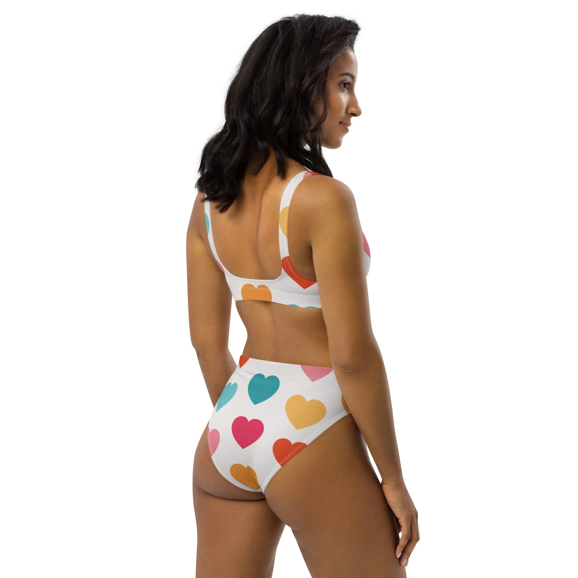 High Waisted Bikini Womens (Glamourange Luxury Bikini High Waisted - 0056 Patterns Model)