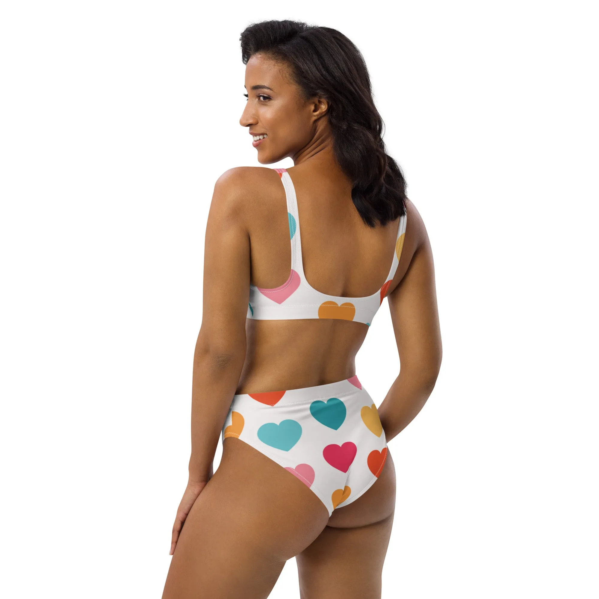 High Waisted Bikini Womens (Glamourange Luxury Bikini High Waisted - 0056 Patterns Model)