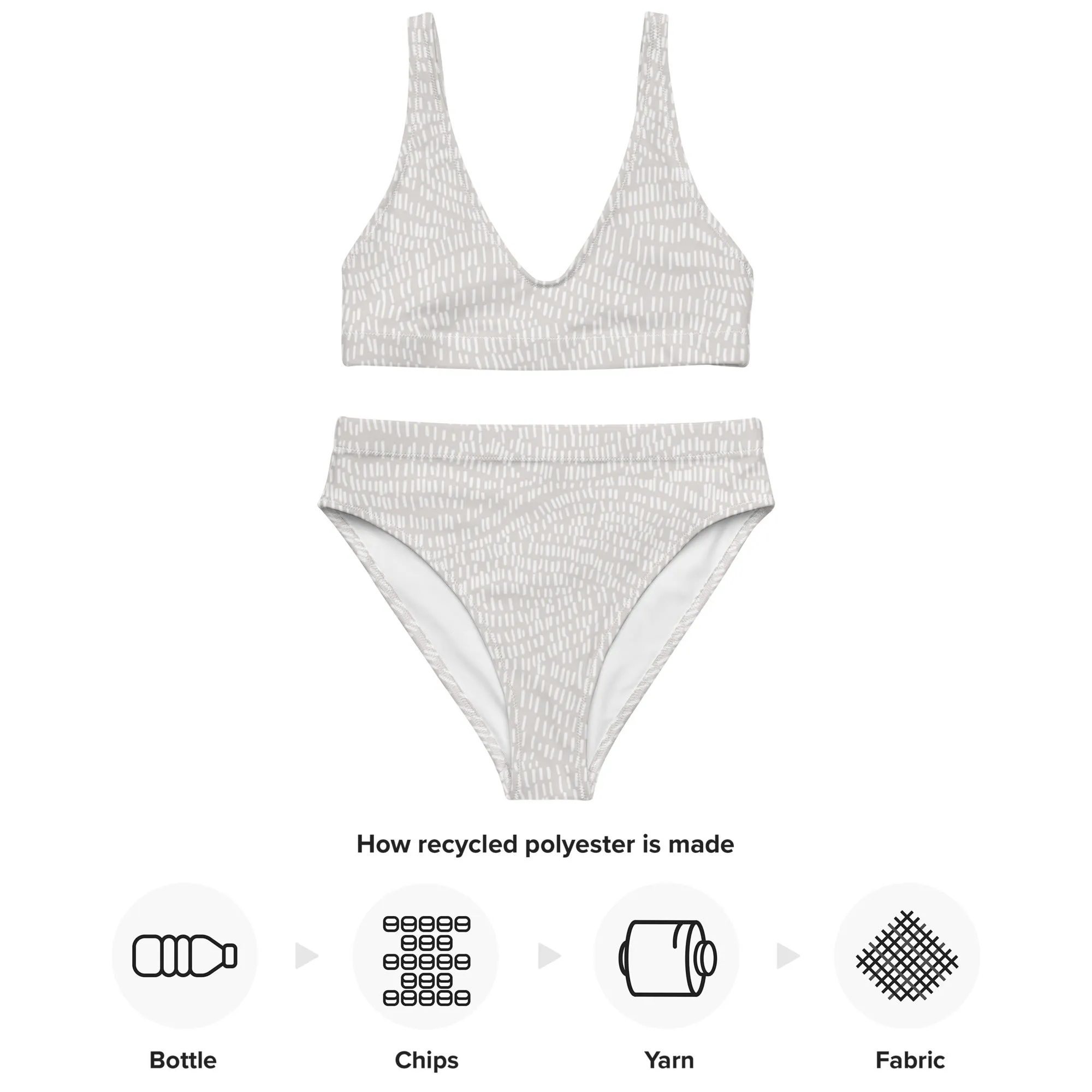 High Waisted Bikini Womens (Glamourange Luxury Bikini High Waisted - 0086 Patterns Model)