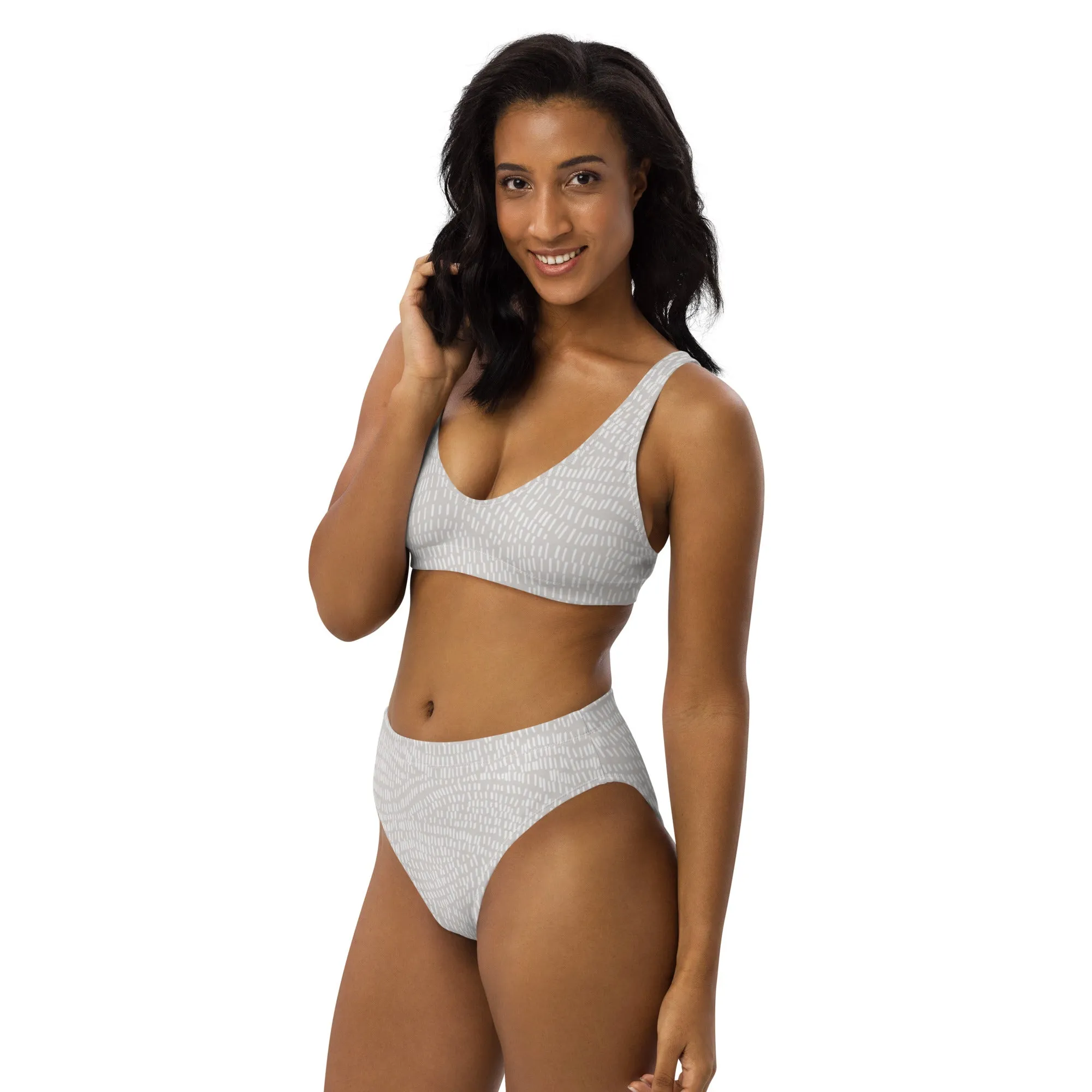 High Waisted Bikini Womens (Glamourange Luxury Bikini High Waisted - 0086 Patterns Model)