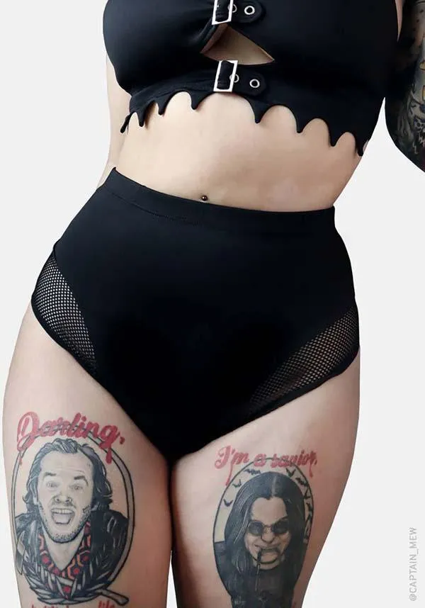 High Waisted Fishnet | BIKINI BOTTOMS