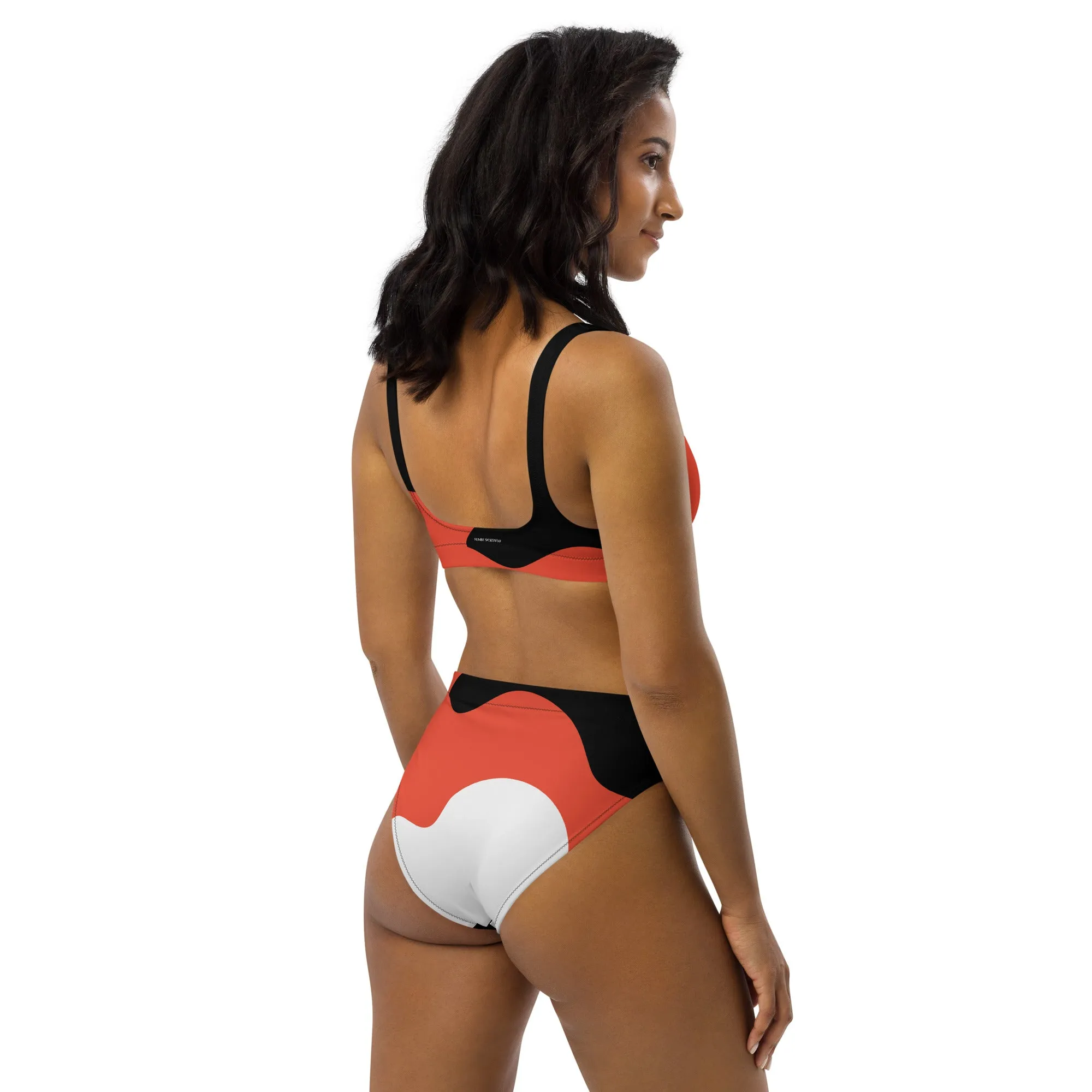 Humble Sportswear™ Women's Black Abstract Sport Bikini