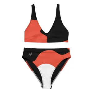 Humble Sportswear™ Women's Black Abstract Sport Bikini