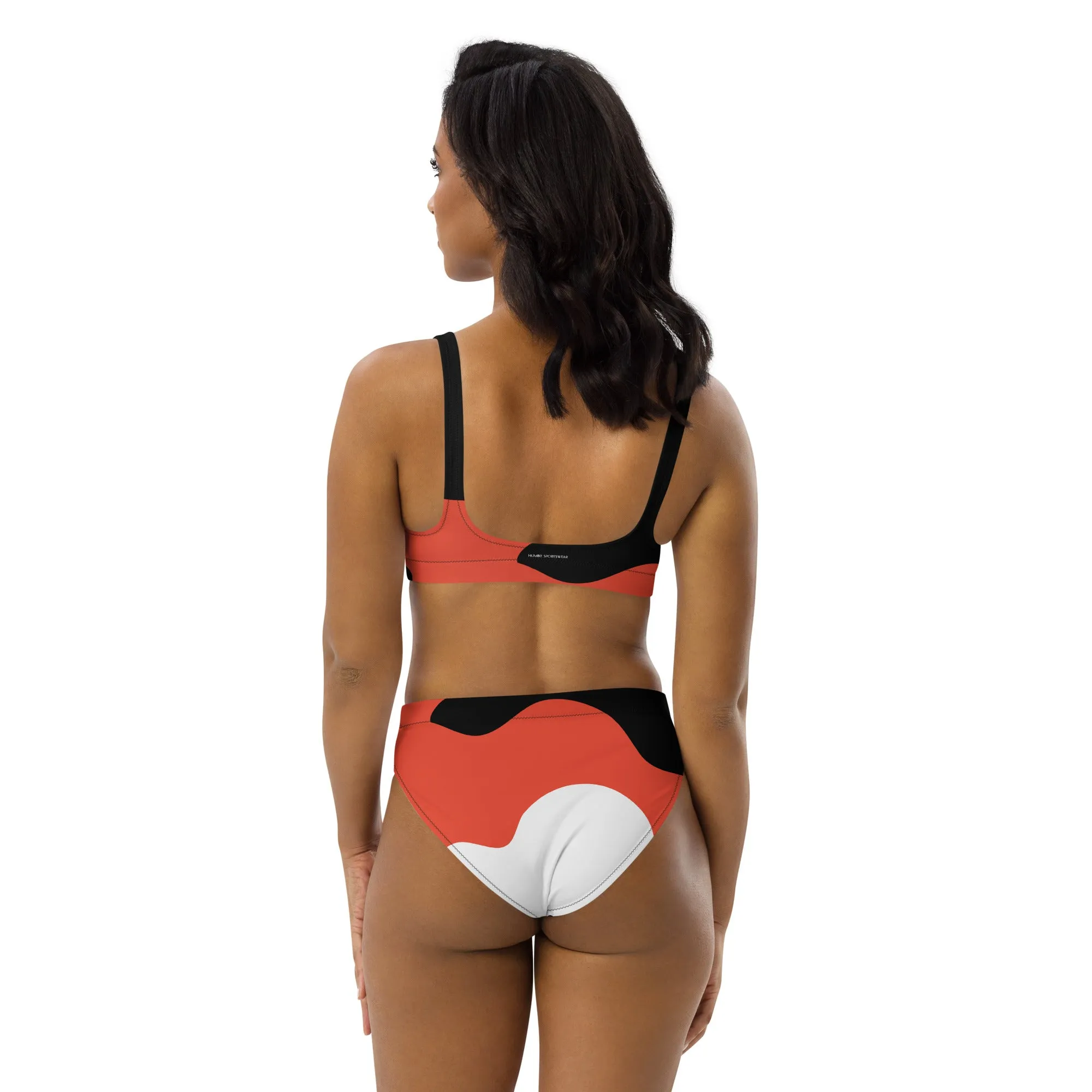 Humble Sportswear™ Women's Black Abstract Sport Bikini