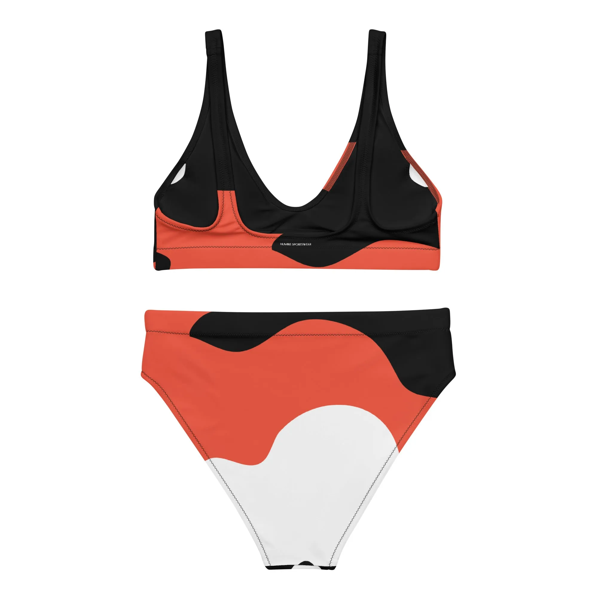 Humble Sportswear™ Women's Black Abstract Sport Bikini