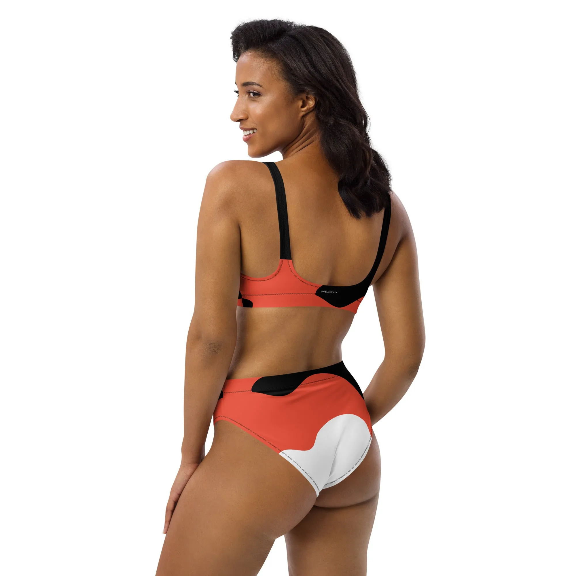 Humble Sportswear™ Women's Black Abstract Sport Bikini