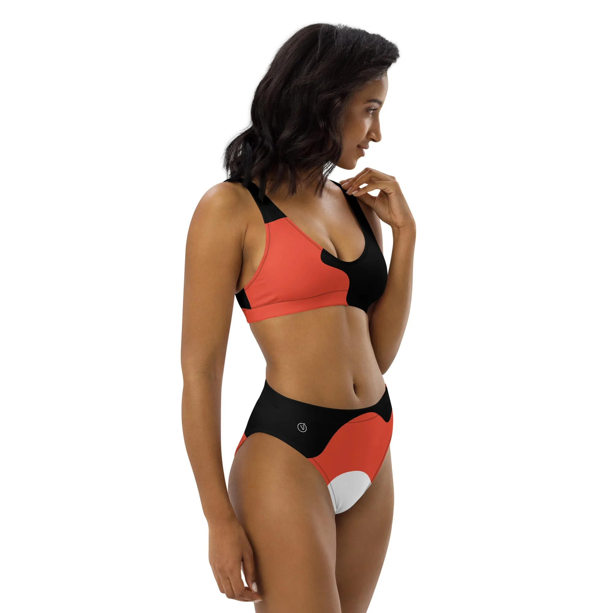 Humble Sportswear™ Women's Black Abstract Sport Bikini