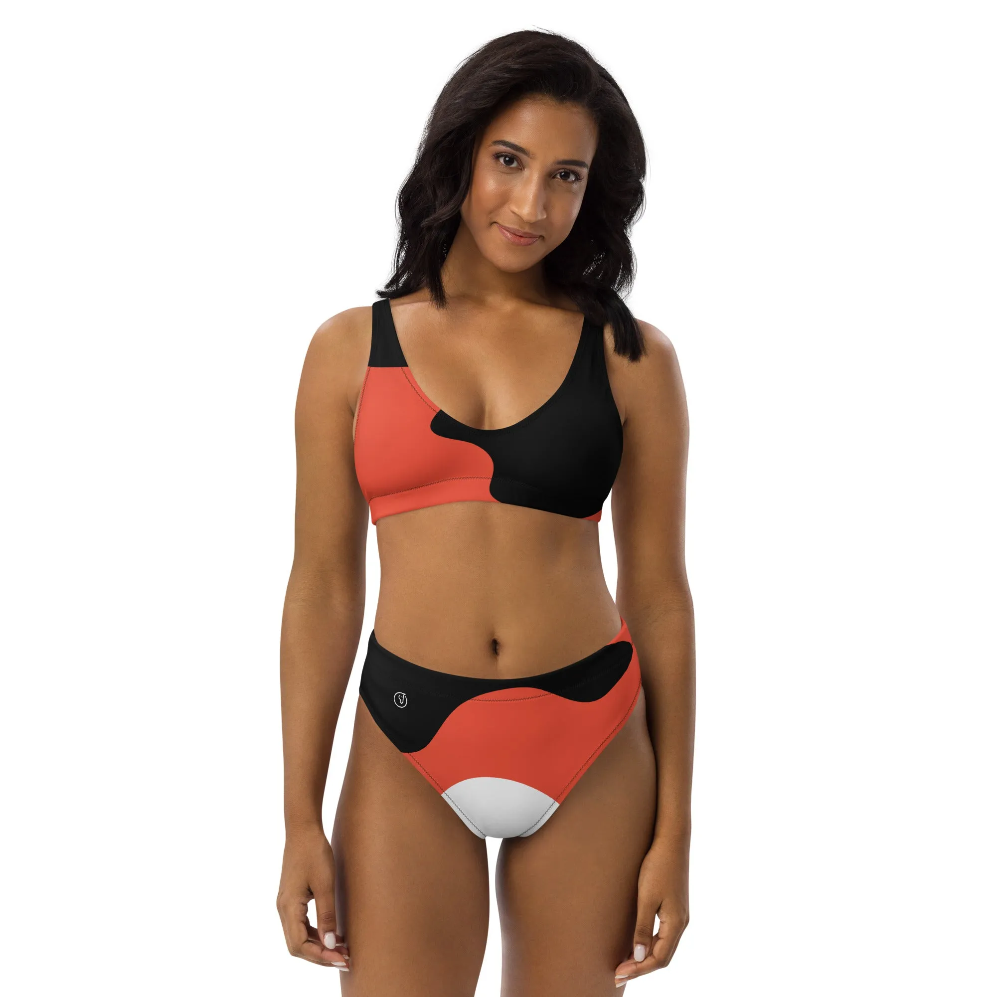 Humble Sportswear™ Women's Black Abstract Sport Bikini