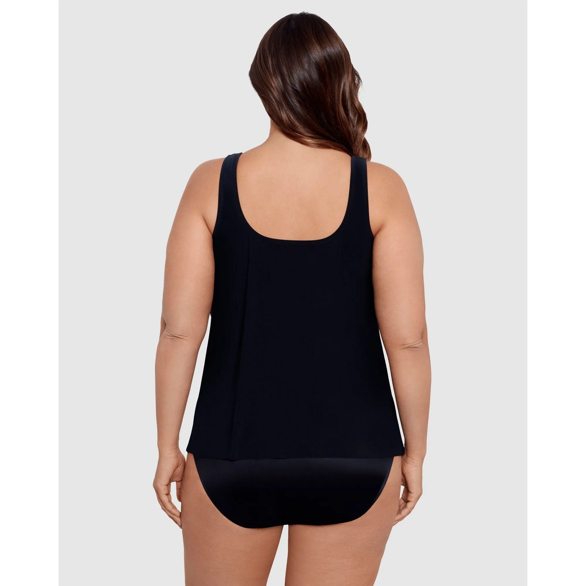 Illusionists Ursula High Neck Underwired Plus Size Tankini Top
