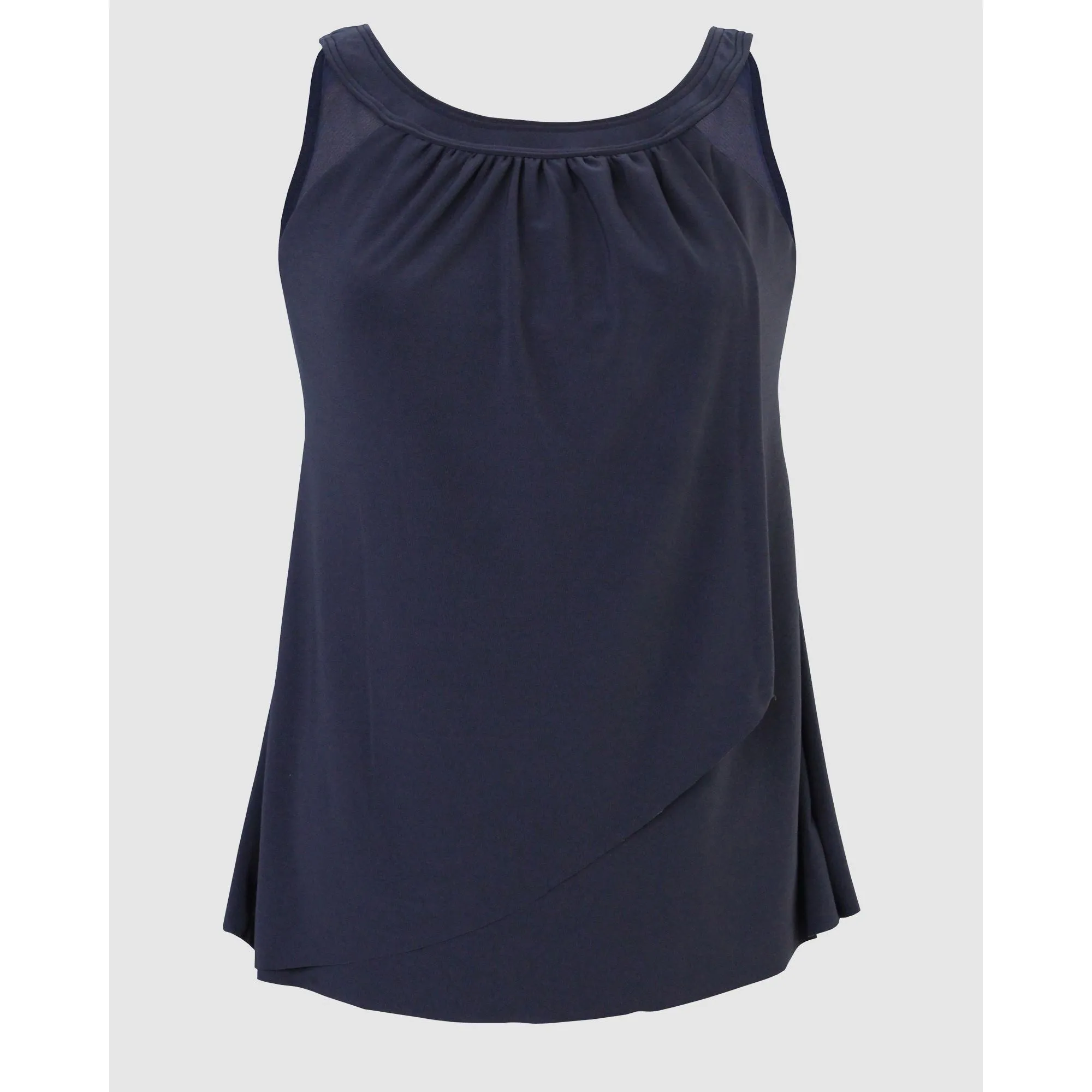 Illusionists Ursula High Neck Underwired Plus Size Tankini Top