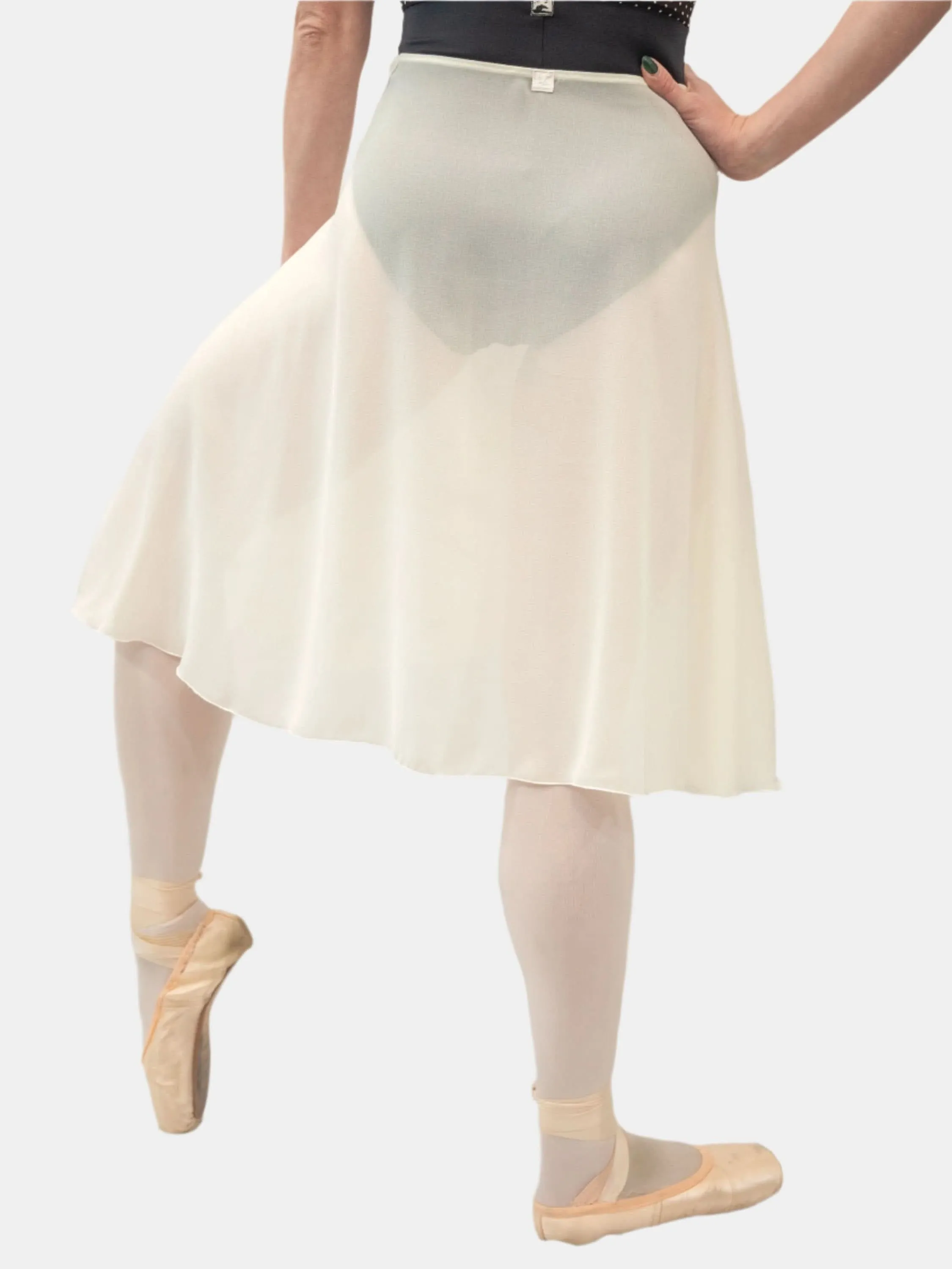 Ivory Wrap Long Dance Skirt MP310