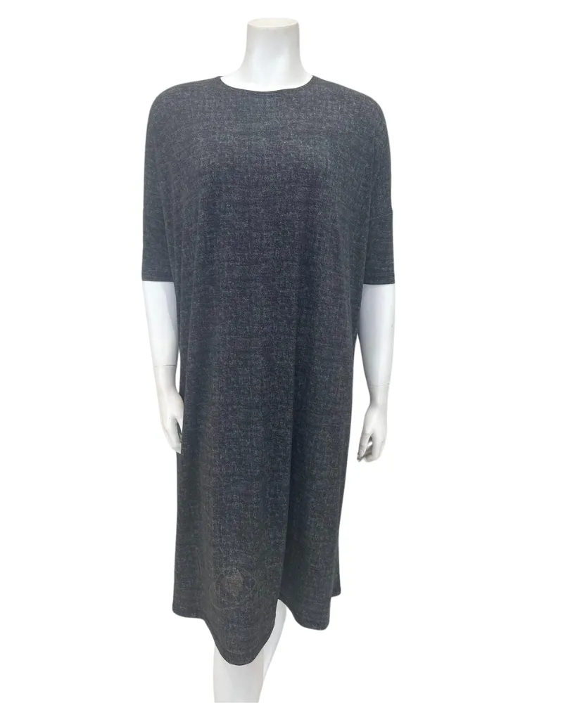 Jackie O'Loungewear Black Denim Swim Cover Up Dress