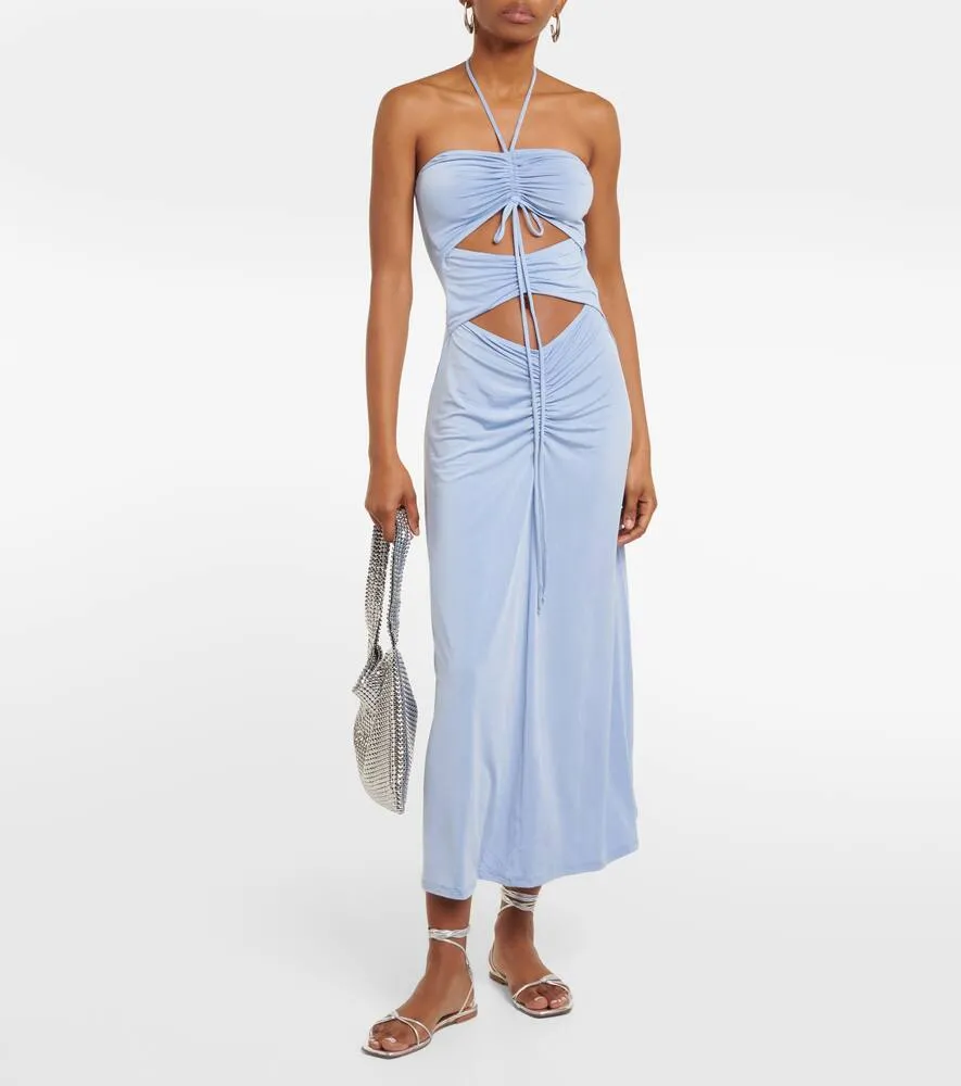 Jade Swim Kira ruched midi dress