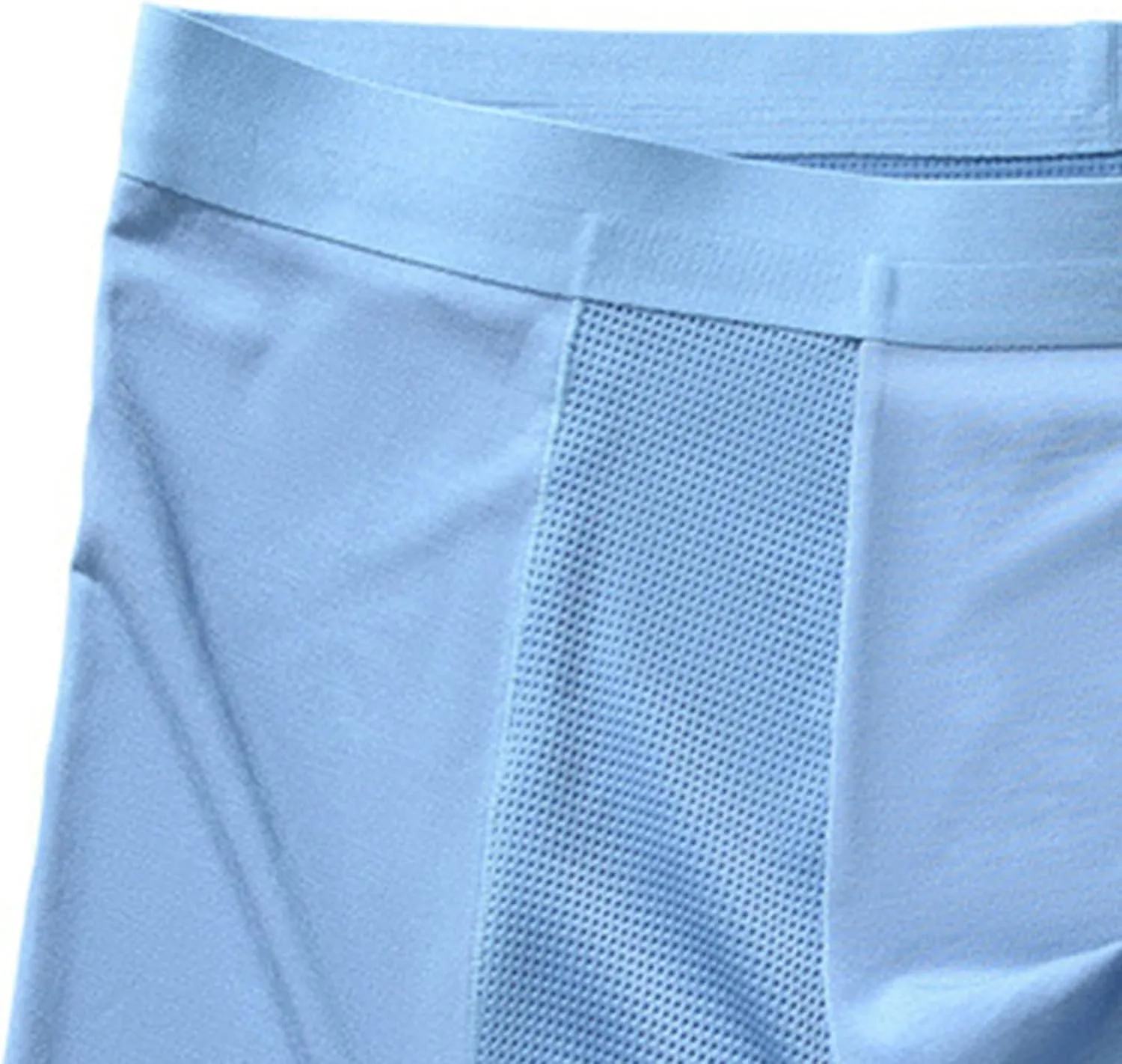 JEShifangjiusu Men'S Underwear Boxer Briefs Moisture-Wicking Mesh Underwear Breathable Ice Silk Athletic Sports Boxer Briefs