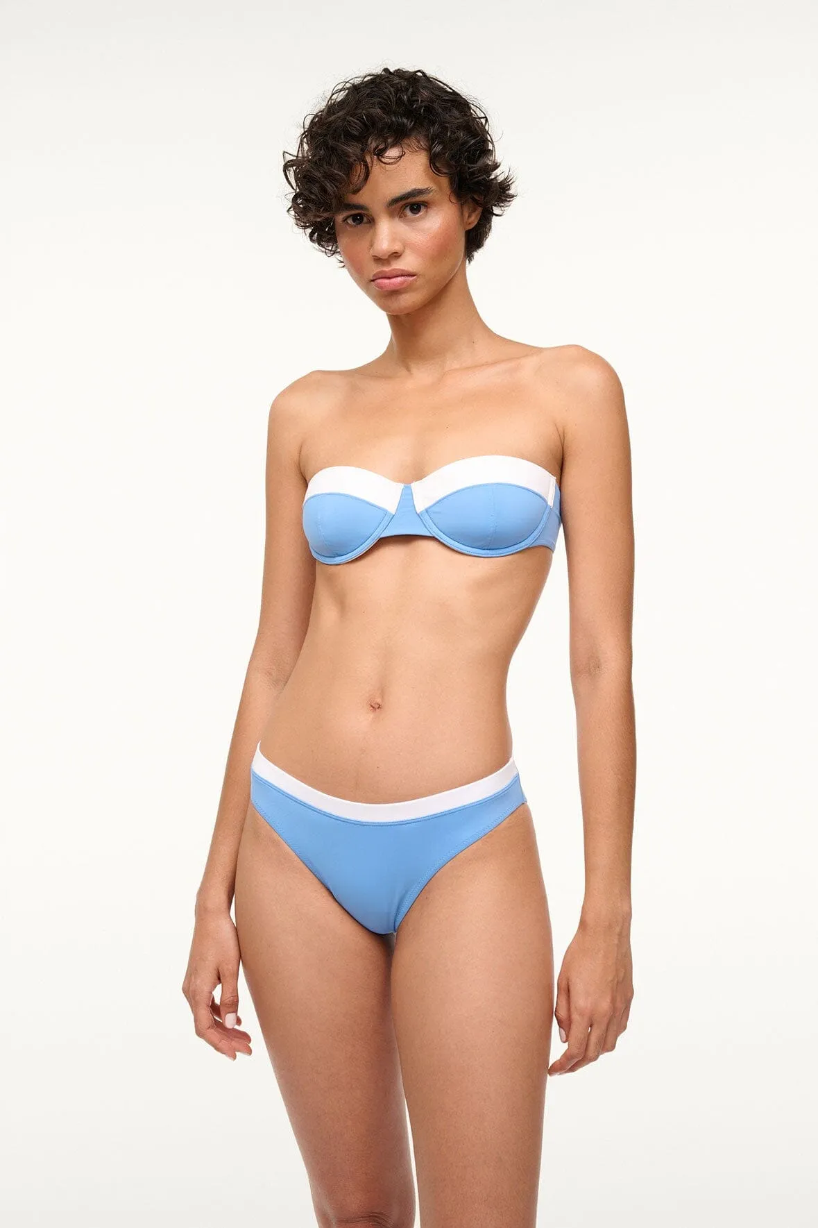 JO BALCONETTE BIKINI TOP | AZURE WHITE