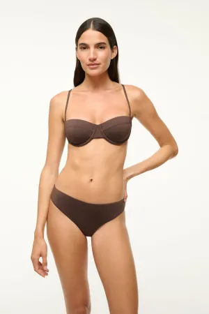 JO BALCONETTE BIKINI TOP | DARK CHOCOLATE