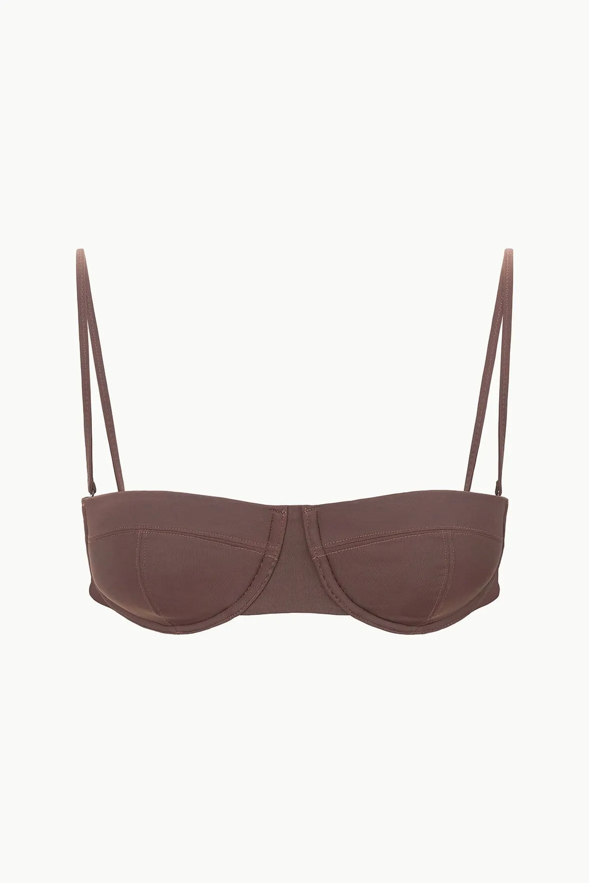 JO BALCONETTE BIKINI TOP | DARK CHOCOLATE