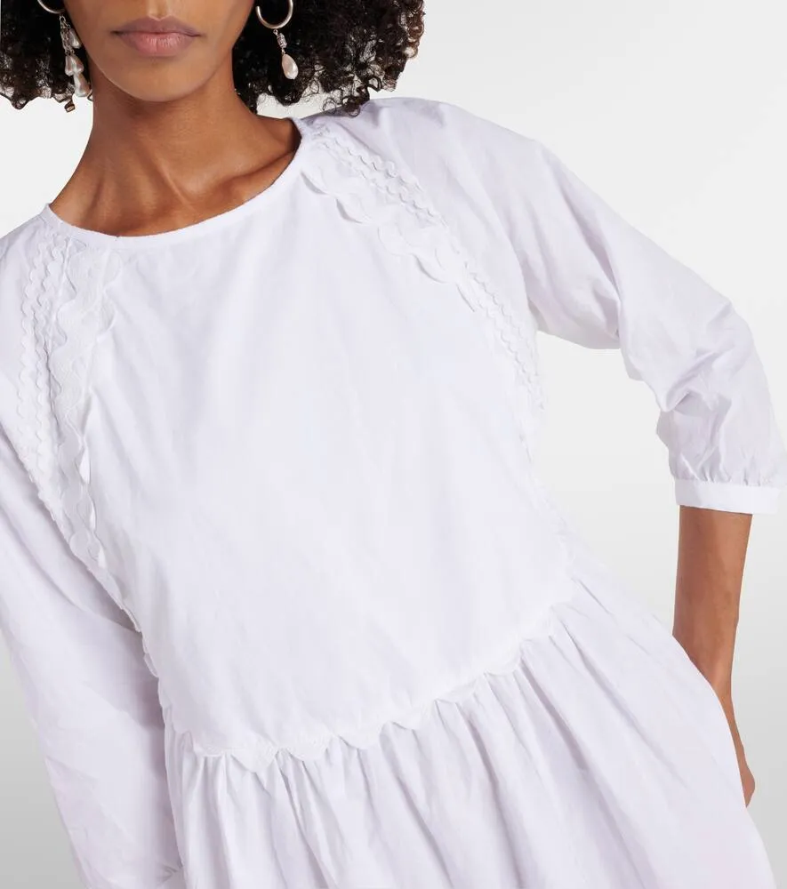 Juliet Dunn Cotton poplin minidress
