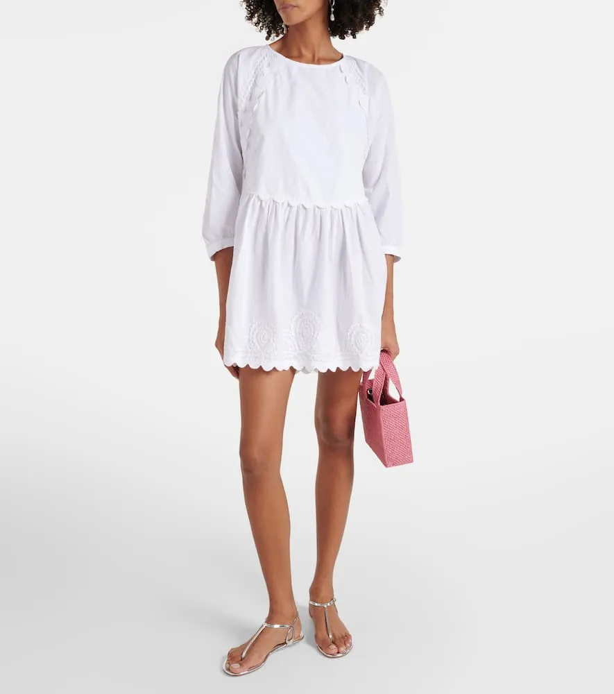 Juliet Dunn Cotton poplin minidress