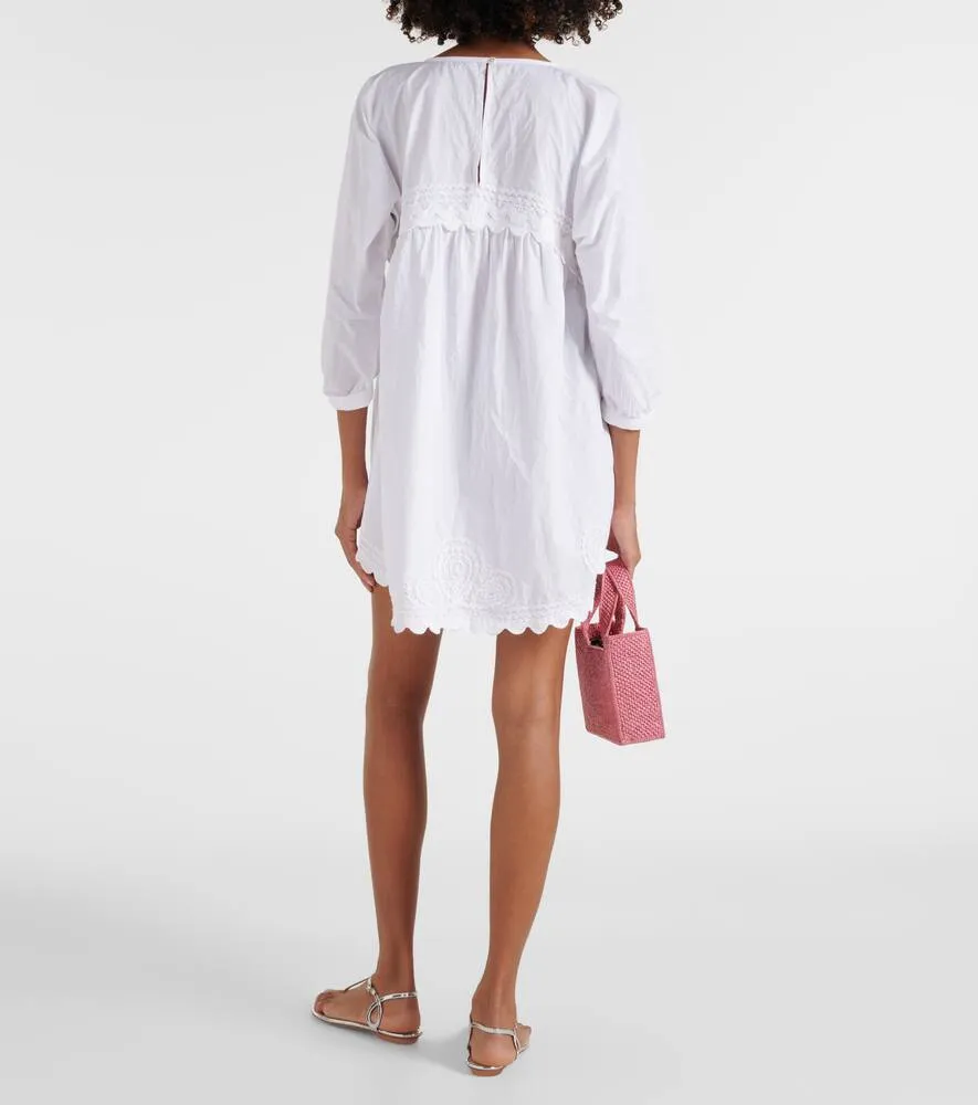 Juliet Dunn Cotton poplin minidress