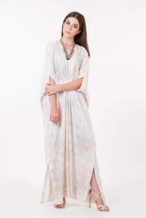 Kaftans - Kf# 12813-White