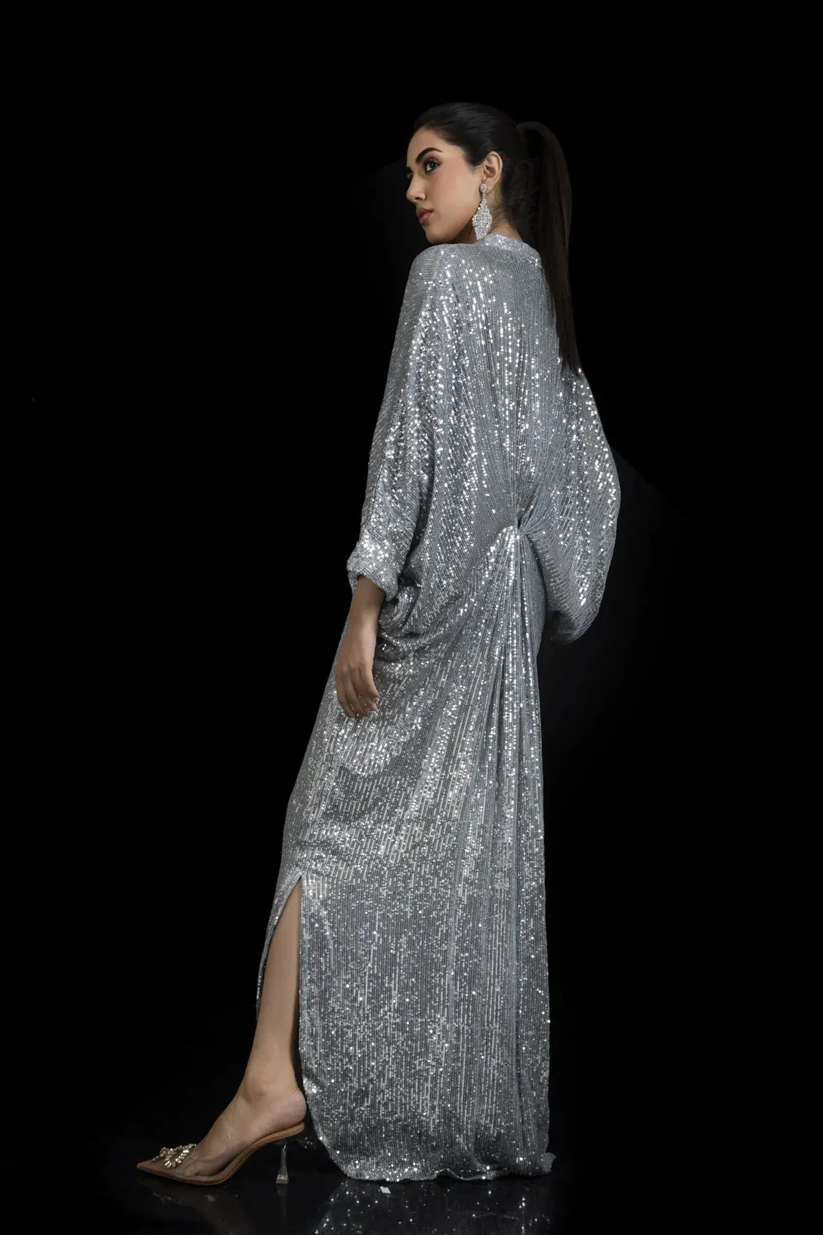 Kaftans - Kf-15227-Silver