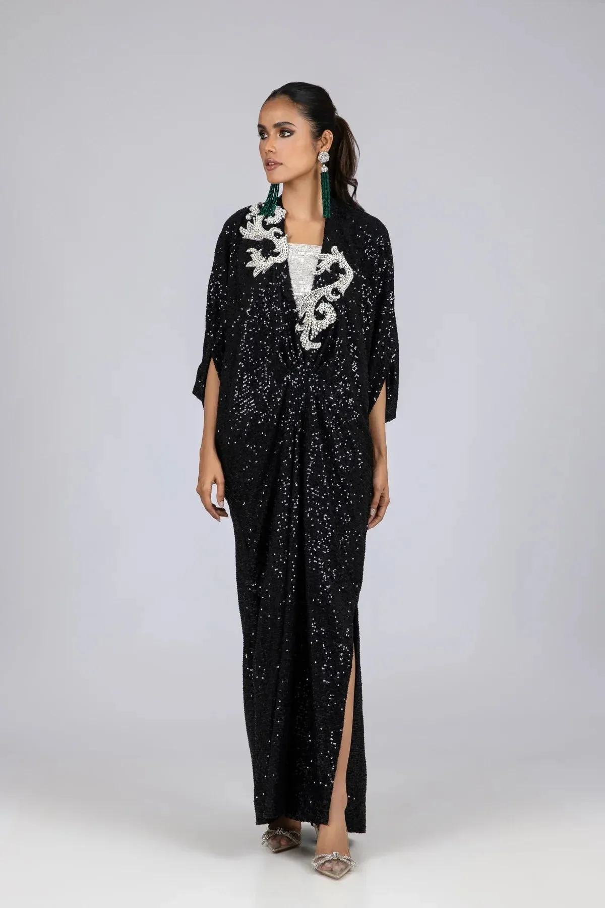 Kaftans - Kf-15650-Black
