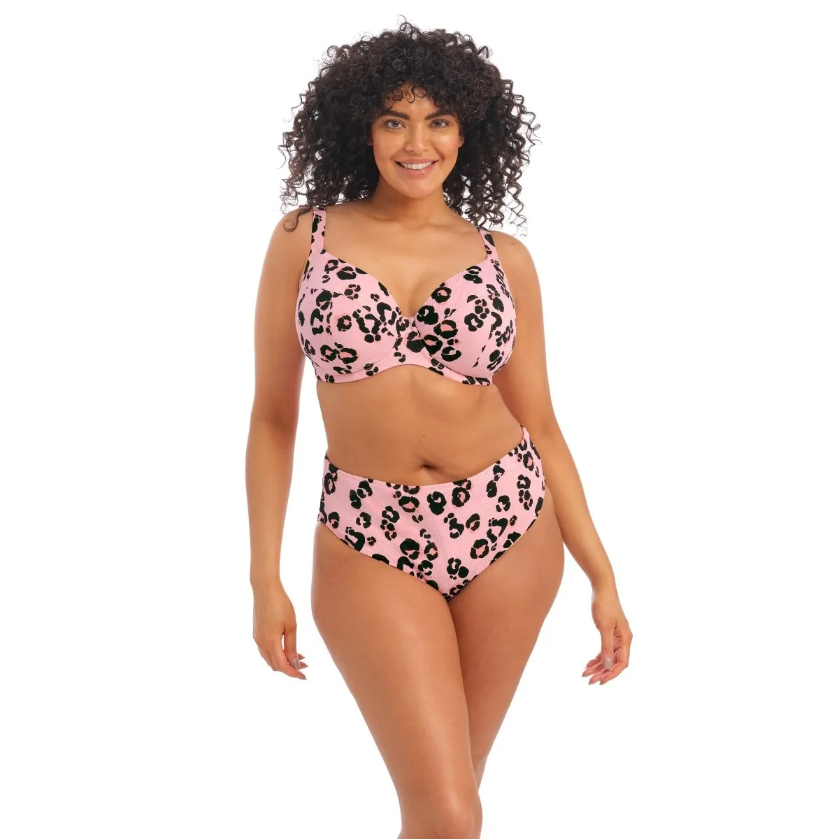 Kambuku Mid Rise Bikini Swim Brief Pink- ES800272