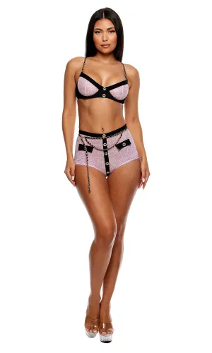 Keep It Classy Mesh Bra & Brief Set