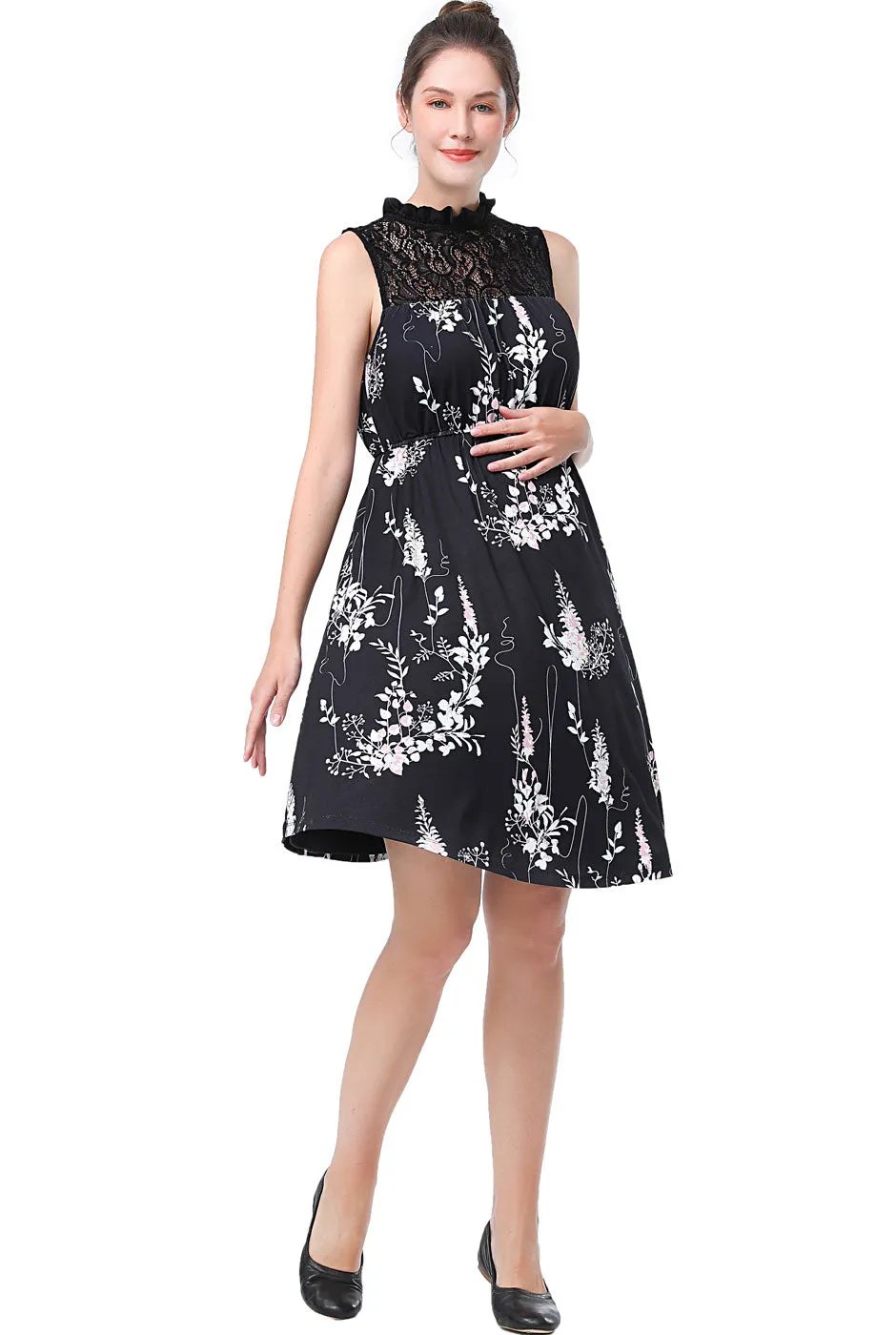 Kimi   Kai Maternity "Moira" Skater Dress