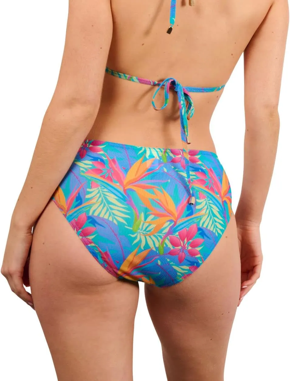 Kiniki Women's Tan Through High Waisted Bikini Brief Swimwear (5th Generation)