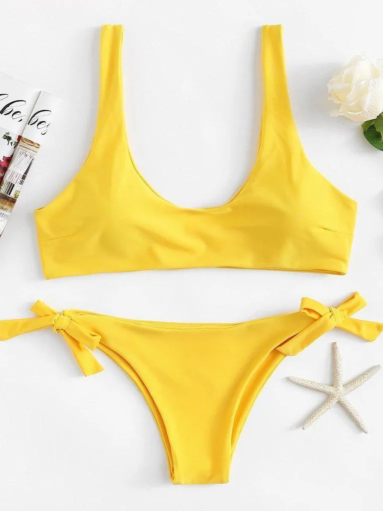Knot Side Bikini Set