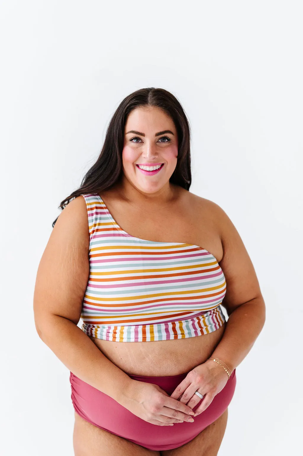 Kokomo Crop in Multi Stripe