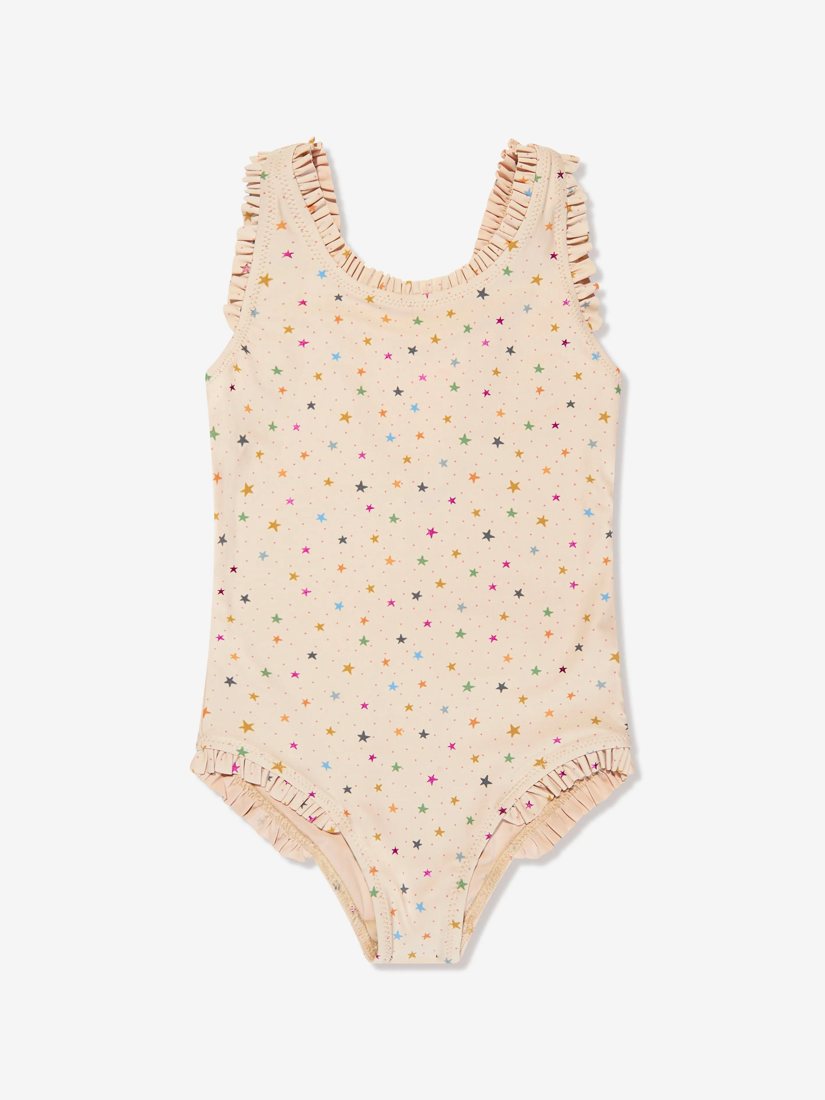 Konges Slojd Girls Star Twinkle Swimsuit in Cream