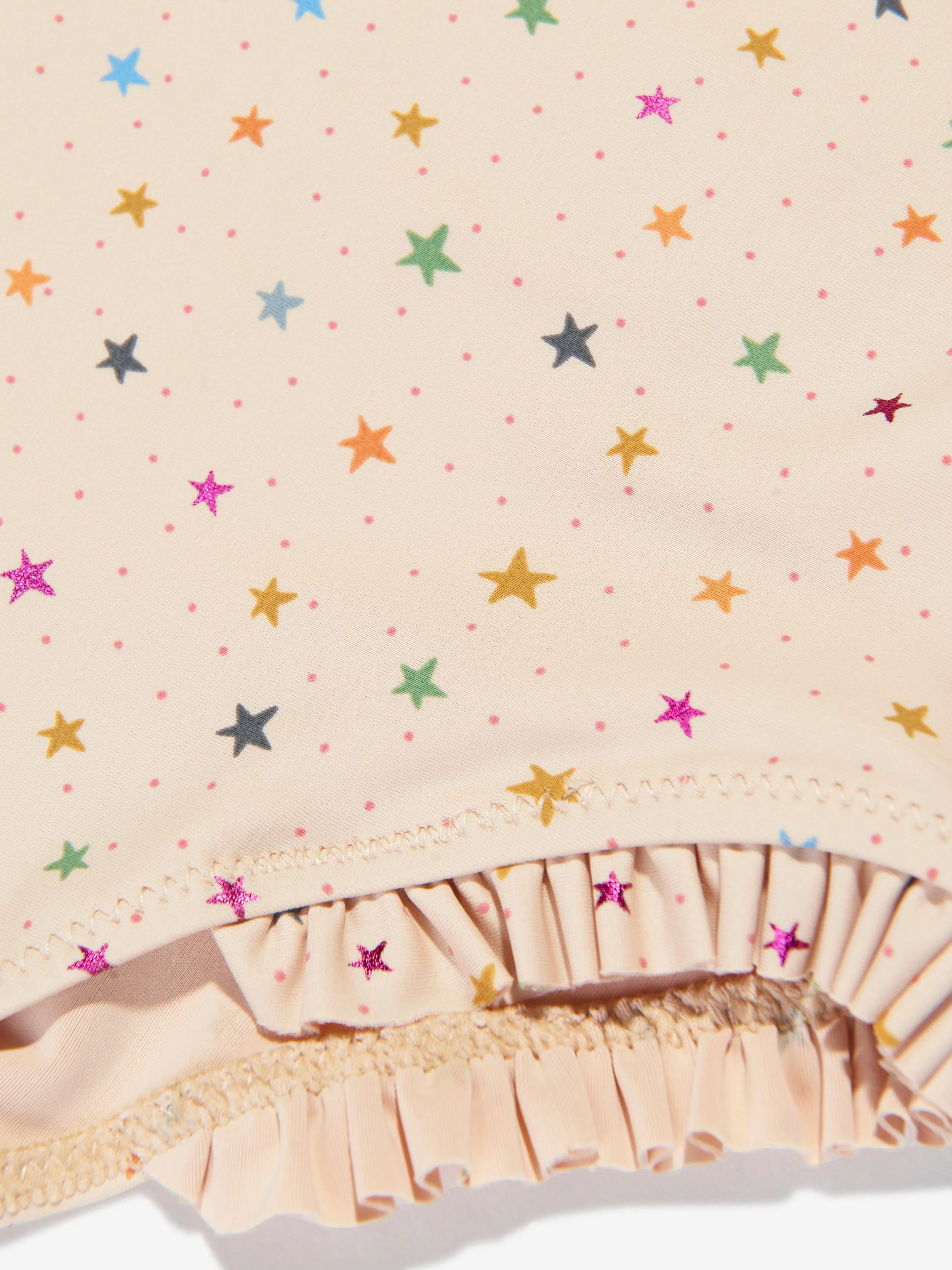 Konges Slojd Girls Star Twinkle Swimsuit in Cream