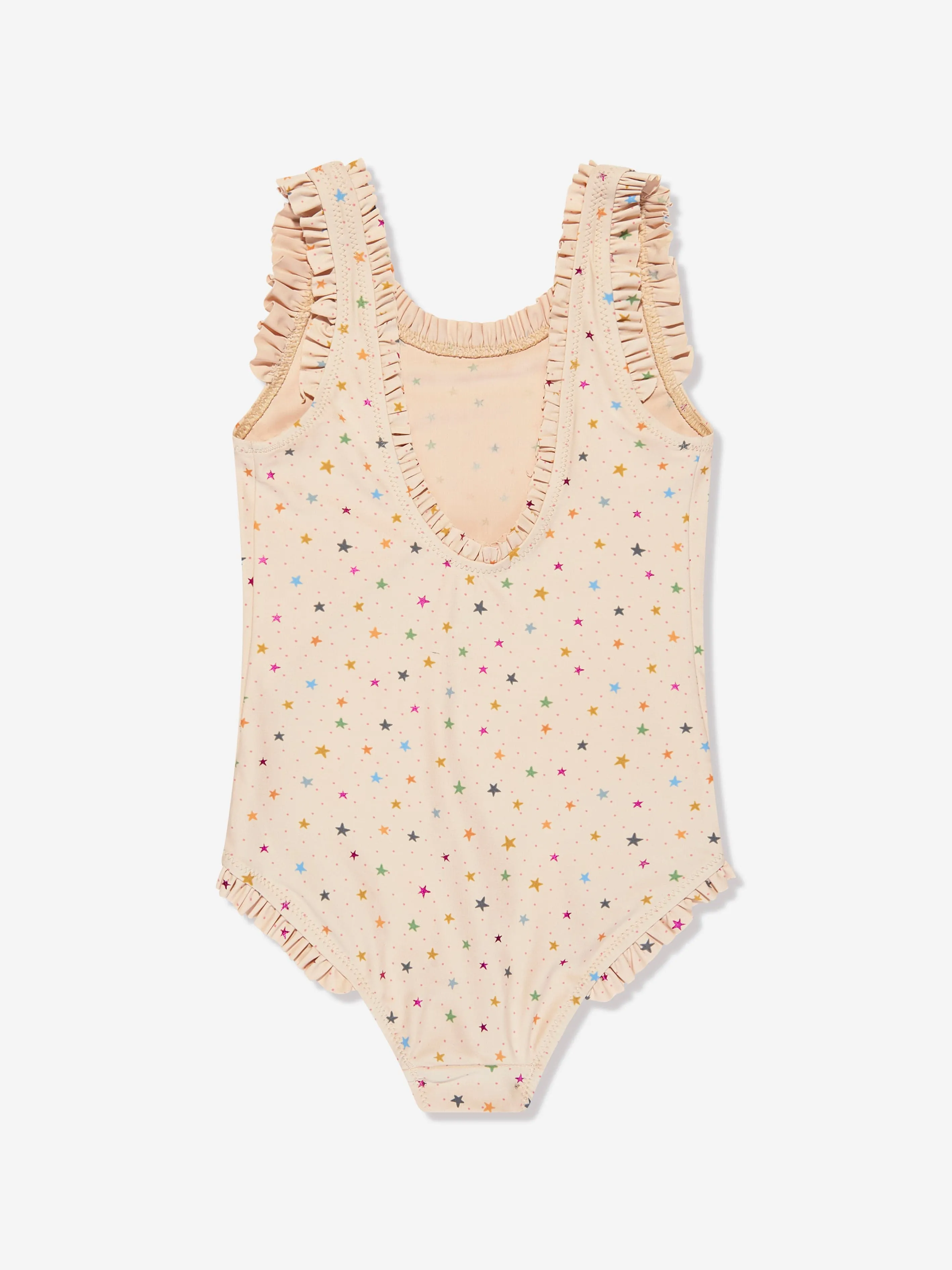 Konges Slojd Girls Star Twinkle Swimsuit in Cream